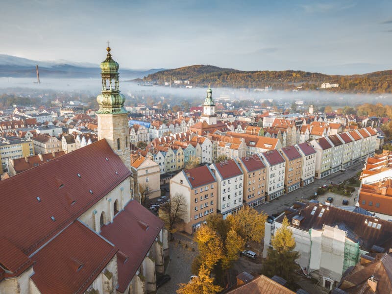 Aerial view of Jelenia Gora