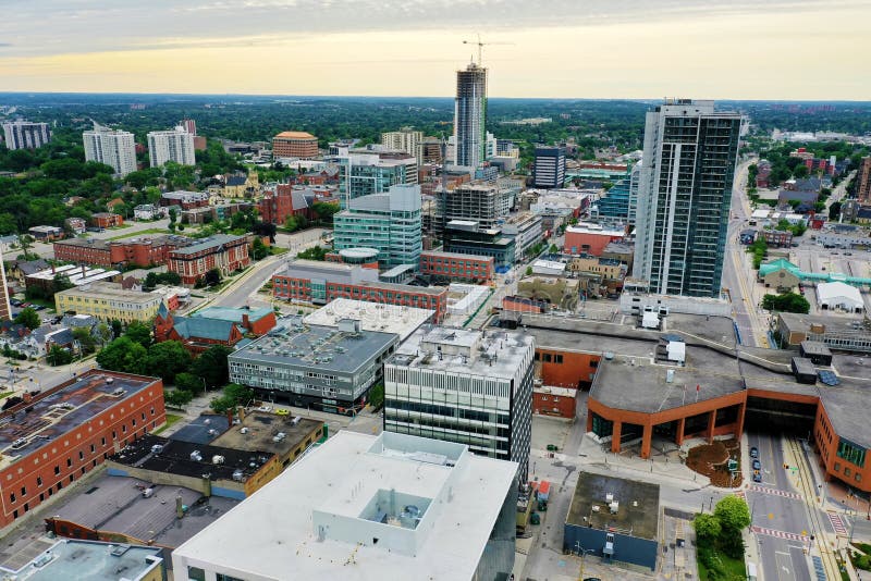 Aerial View of Kitchener, Ontario, Canada Editorial Photo Image of