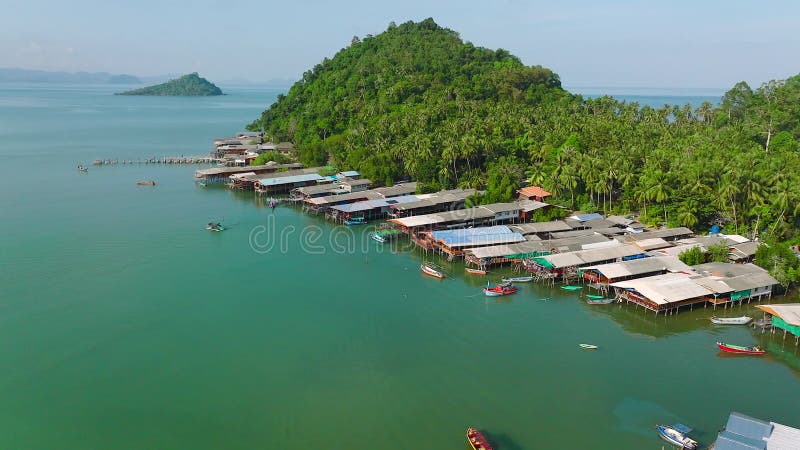 Aerial view of Koh Phitak or Phithak island in Chumphon, Thailand