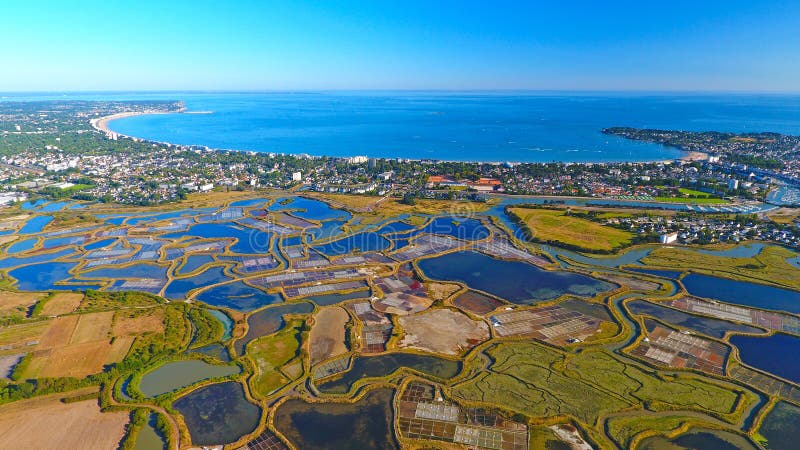 Aerial photo of La Baule Escoublac bay