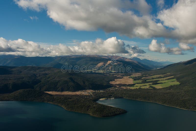 Aerial view of lake Rotoiti, New Zealand stock photography Aerial view of lake Rotoiti, New Zealand stock photography