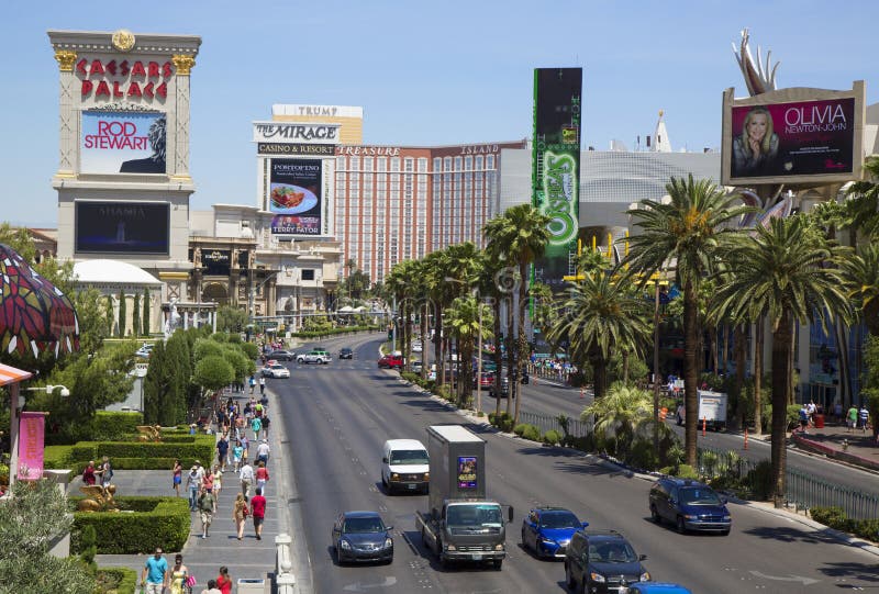 Aerial View of Las Vegas Strip Editorial Stock Image - Image of