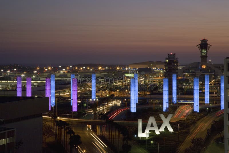 Aerial view of LAX