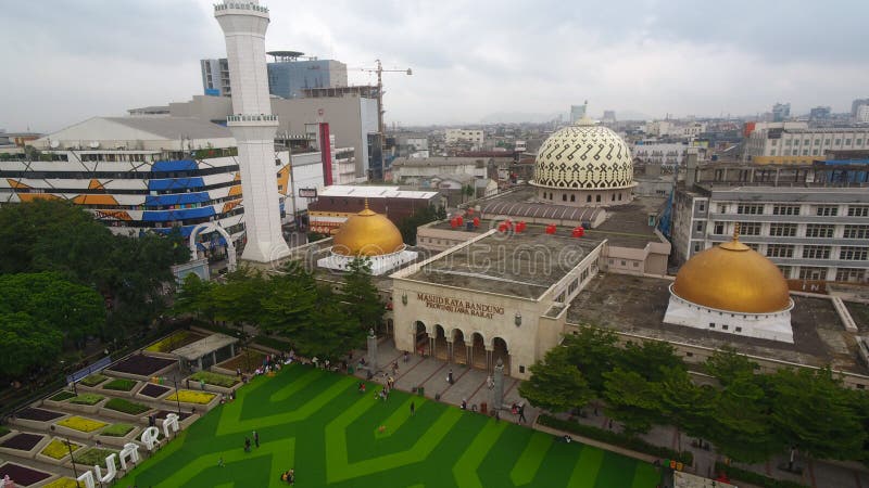 Aerial View Of The Masjid Raya Bandung  Or Grand Mosque  Of 
