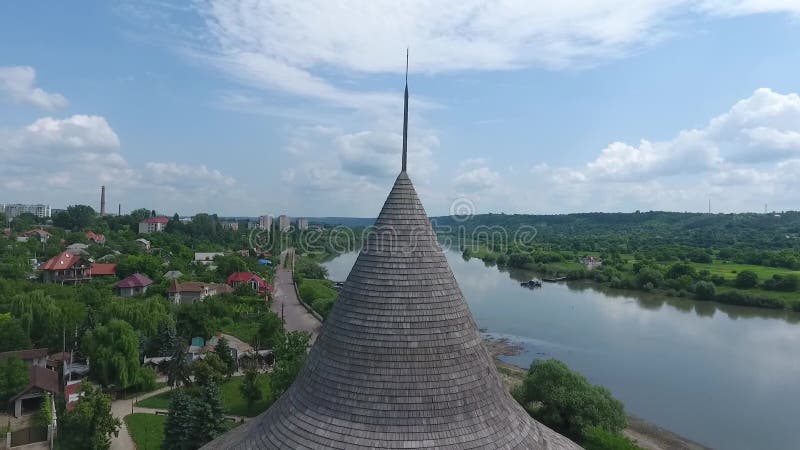 Aerial view of medieval fort in Soroca, Republic of Moldova. Aerial view of medieval fort in Soroca, Republic of Moldova stock video footage Aerial view of medieval fort in Soroca, Republic of Moldova. Aerial view of medieval fort in Soroca, Republic of Moldova stock video footage