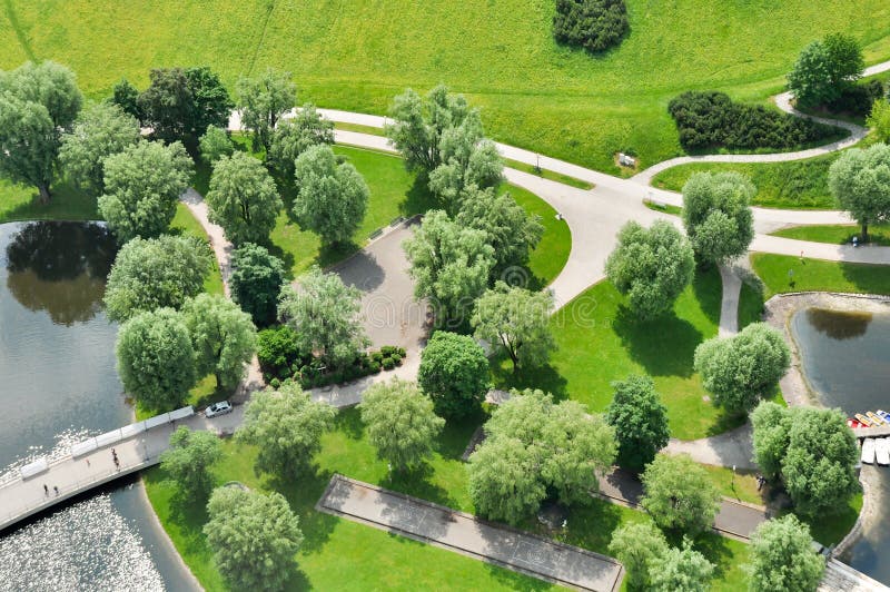 Aerial view of Munich, Germany royalty free stock photos