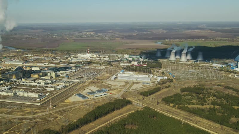 Production of Clean Electrical Energy. Aerial View of Big Sustainable