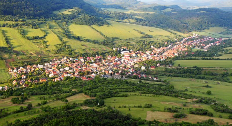 Letecký pohled na centrum města