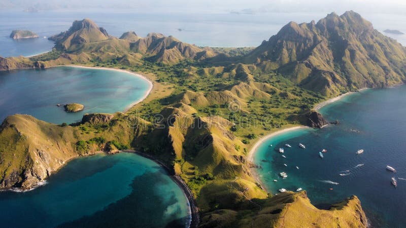 Aerial View of the Package Wisata Komodo Labuan Bajo in Indonesia Stock ...