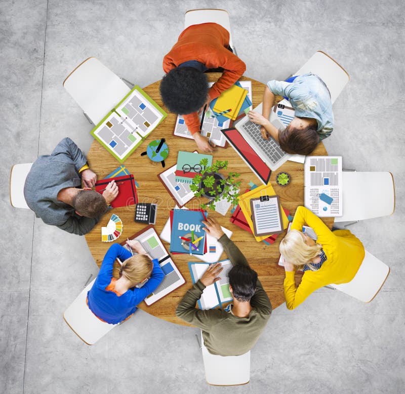 Aerial View of People Sleeping on the Table