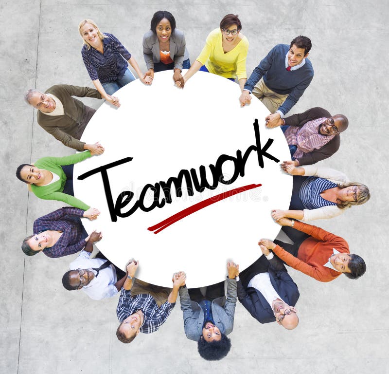 Aerial View of People and Teamwork Concepts Stock Image - Image of ...