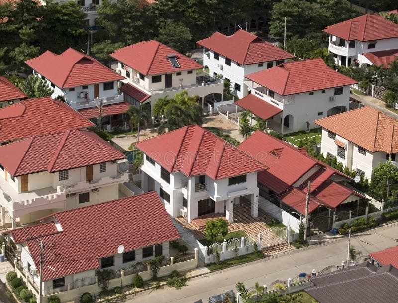 Aerial view of residential are