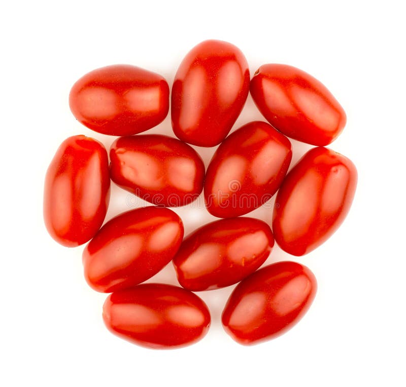 Aerial View of Ripe Red Grape Tomatoes Stock Photo Image of natural