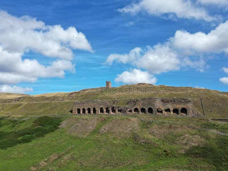 Rosedale Victorian Chimney Bank Iron workings, ironstone mining from the hillside