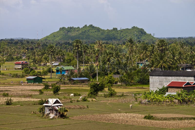 Cambodian House In Rural Area Stock Photo Image of country, ocean