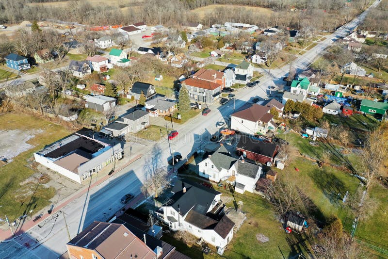 Aerial View of Selkirk, Ontario, Canada on a Fine Day Stock Image