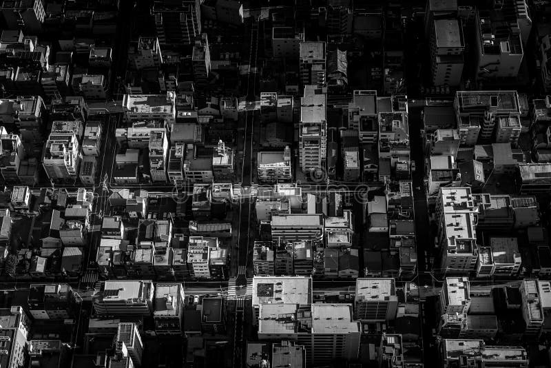 Aerial view of Shimomachi of Tokyo Sumida-ku. Shooting Location:Sumida Ward, Tokyo