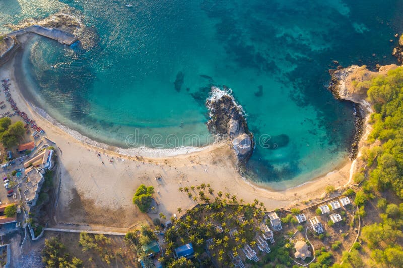 Aerial View of Tarrafal Beach in Santiago in Cape Verde - Cabo Verde Stock Photo - Image of island: 138024214