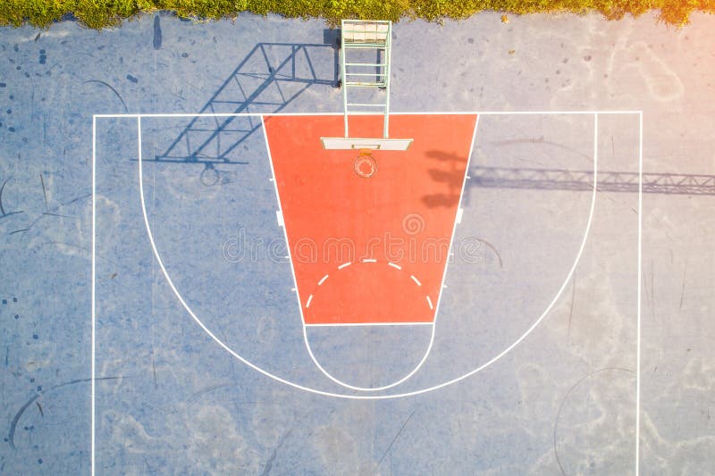 Basketball Court Birds Eye View