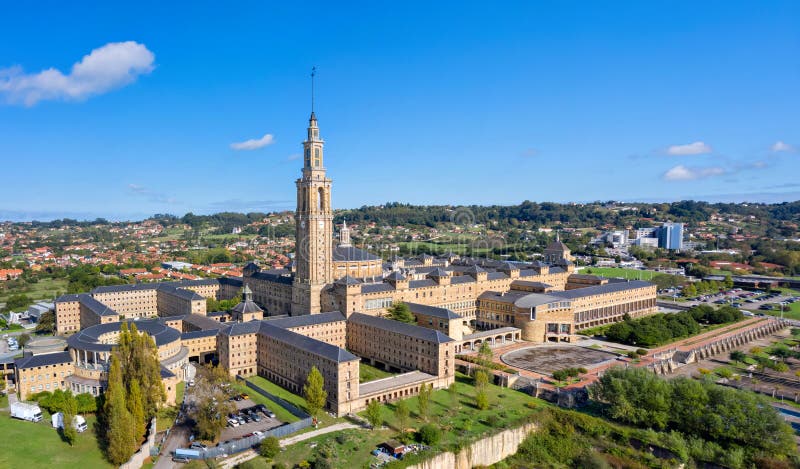 Aerial view of Universidad Laboral de Gijon