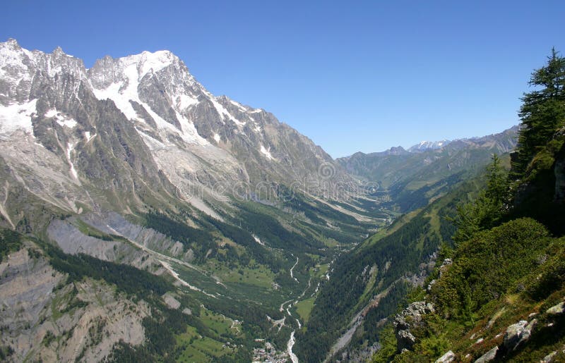 Aerial view of Val Ferret