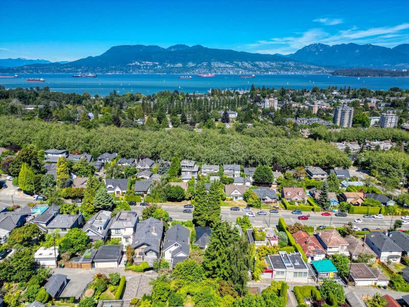 Aerial View of Vancouver North Shore Stock Photo Image of building, house 261287992
