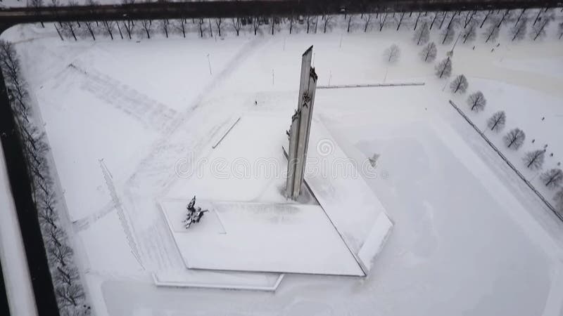 Aerial view on the Victory Park, Riga, Latvia