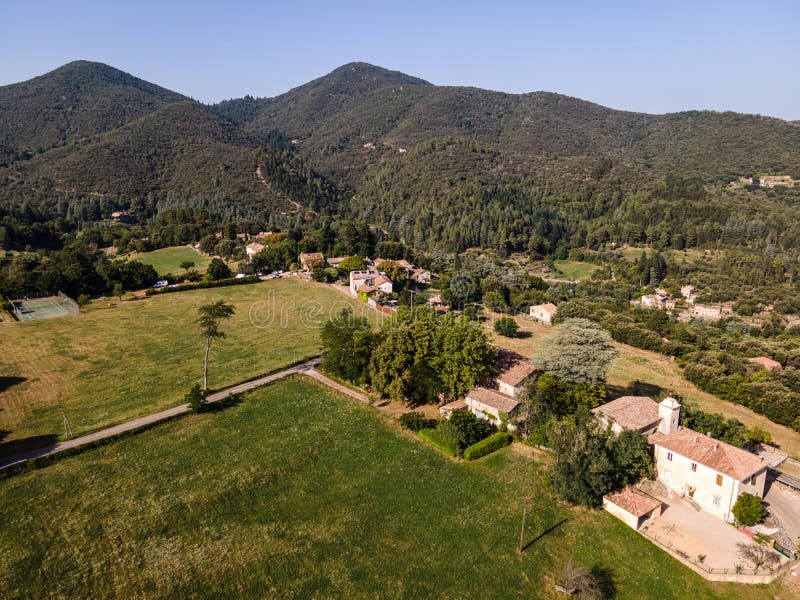 Soudorgues in the Cevennes Mountains Stock Photo - Image of soudorgues ...