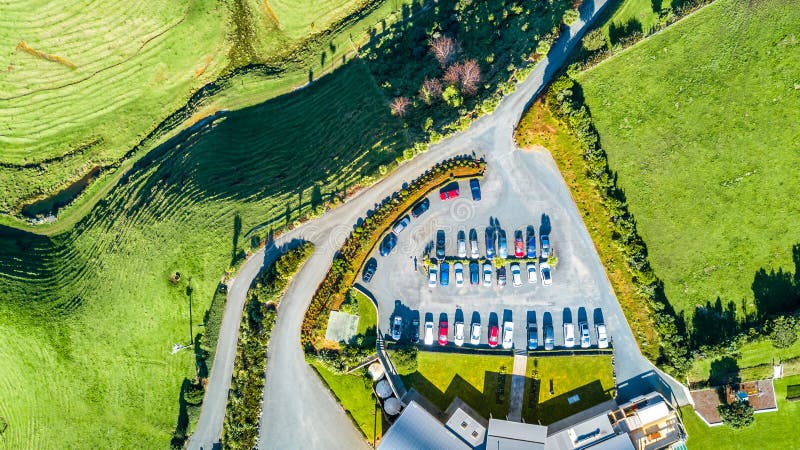 Aerial view on a vineyard on hills near New Plymouth. Taranaki region, New Zealand royalty free stock images Aerial view on a vineyard on hills near New Plymouth. Taranaki region, New Zealand royalty free stock images