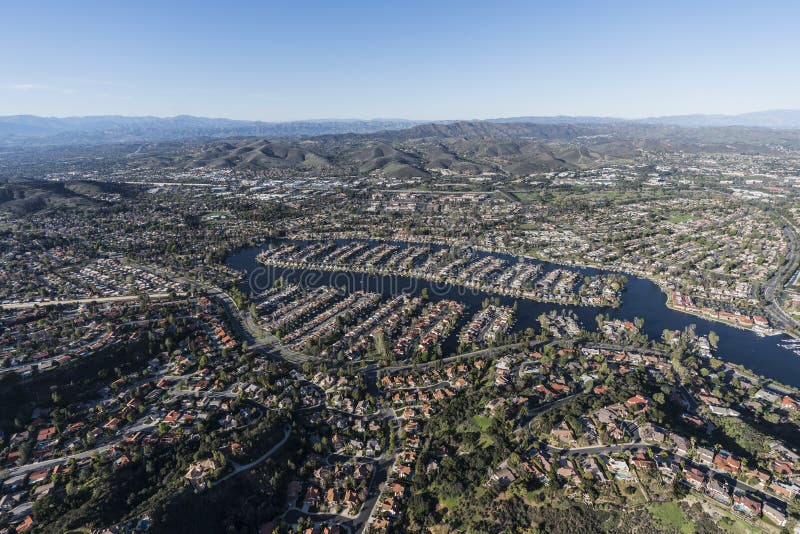 Thousand Oaks and Westlake Village California Aerial