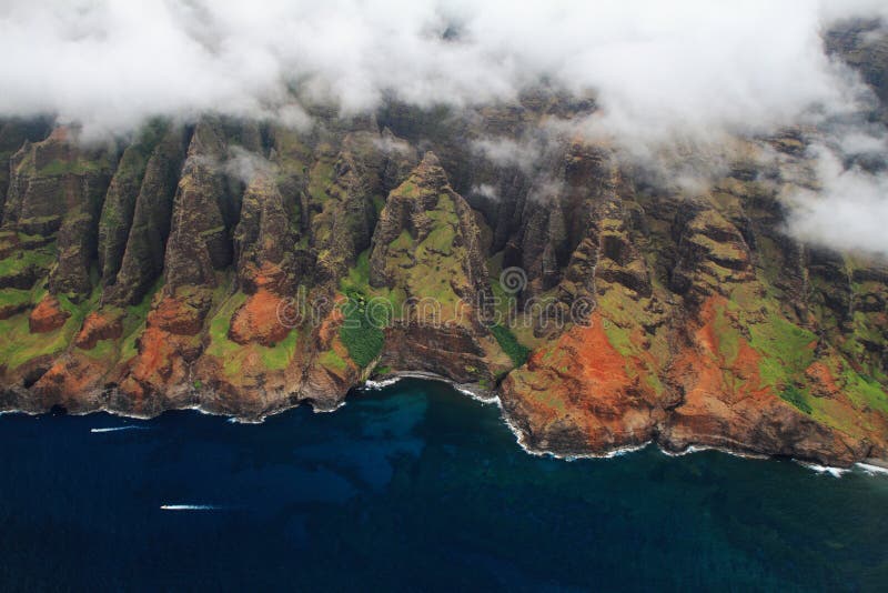 Aerial views Kauai island royalty free stock image Aerial views Kauai island royalty free stock image