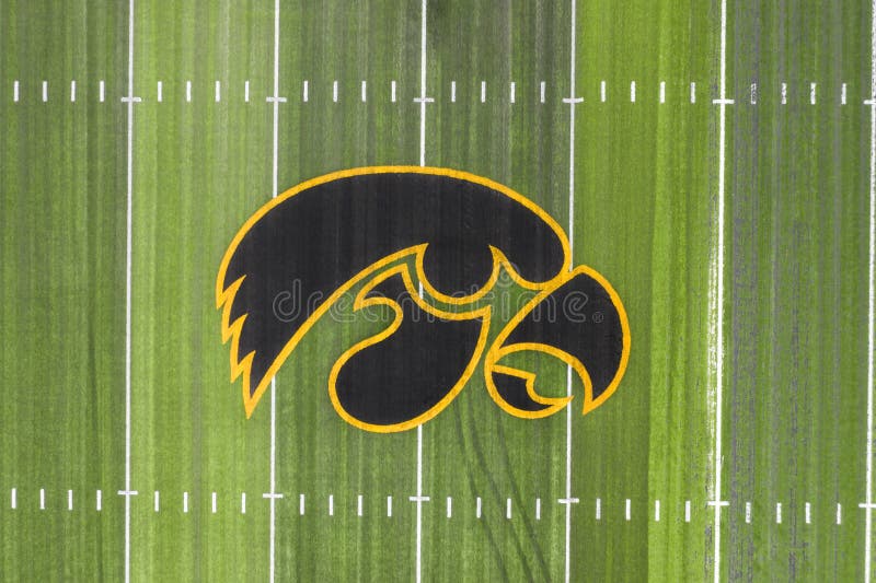 Aerial Views Of Kinnick Stadium On The Campus Of The University Of Iowa royalty free stock images Aerial Views Of Kinnick Stadium On The Campus Of The University Of Iowa royalty free stock images