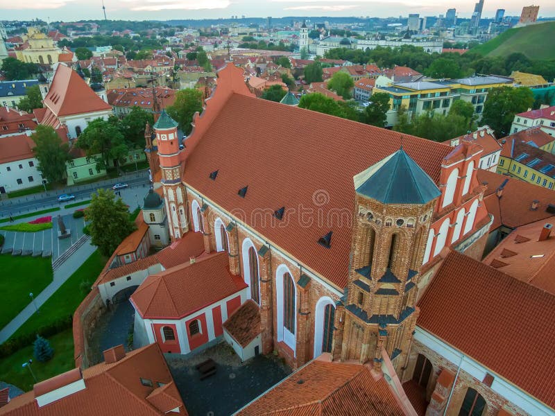 AERIAL. Vilnius, Lithuania: St Anne s and Bernadines Churches