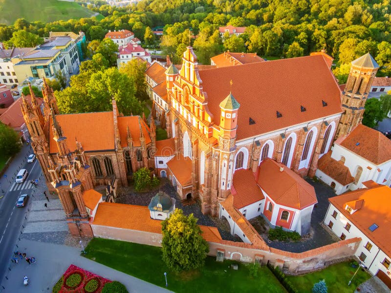 AERIAL. Vilnius, Lithuania: St Anne s and Bernadines Churches