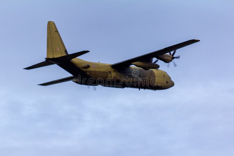 Aeromobili Royal Air Force C130 immagini stock libere da diritti