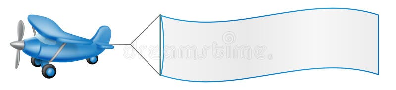 Aeroplane pulling banner