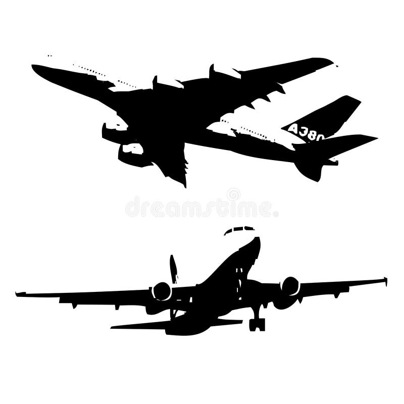 Aeroplano Airbus stock de ilustración Aeroplano Airbus stock de ilustración