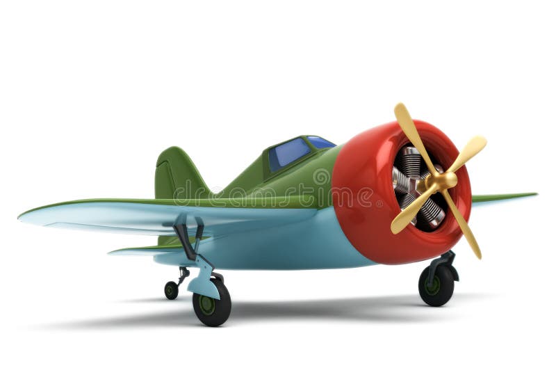Aeroplano del juguete stock de ilustración Aeroplano del juguete stock de ilustración