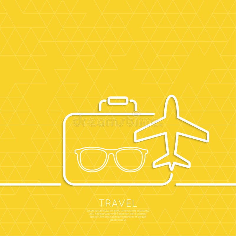Aeroplano e valigia dell'icona royalty illustrazione gratis Aeroplano e valigia dell'icona royalty illustrazione gratis