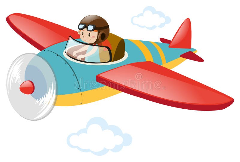 Aeroplano experimental del vuelo en el cielo stock de ilustración Aeroplano experimental del vuelo en el cielo stock de ilustración
