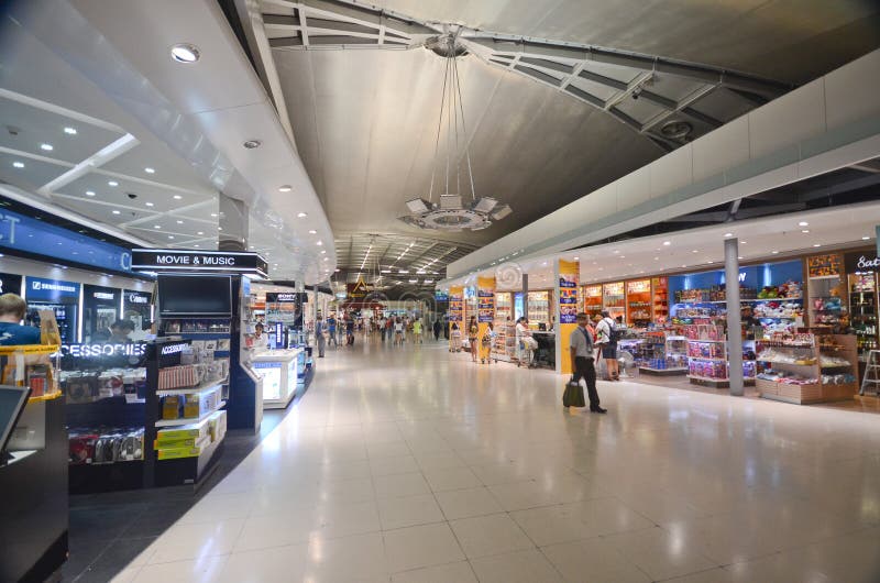Duty free do aeroporto fotos de stock royalty free