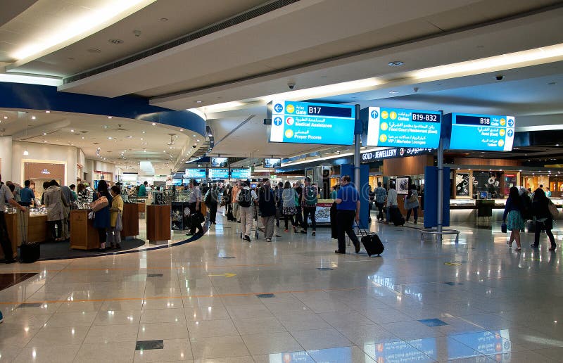 Aeroporto de Dubai fotografia de stock royalty free