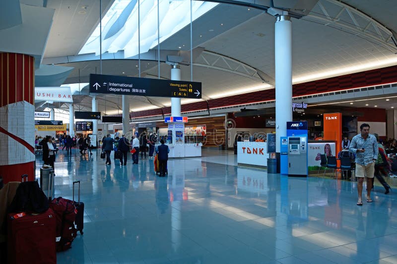 Aeroporto Internacional de Auckland imagem de stock royalty free