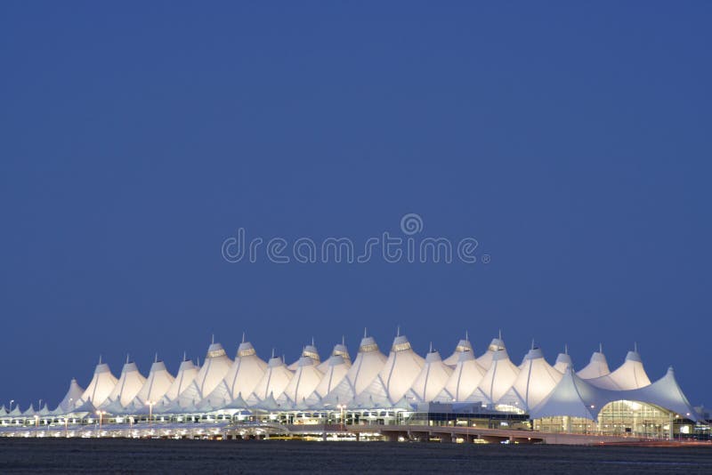 Aeroporto internazionale di Denver fotografie stock libere da diritti