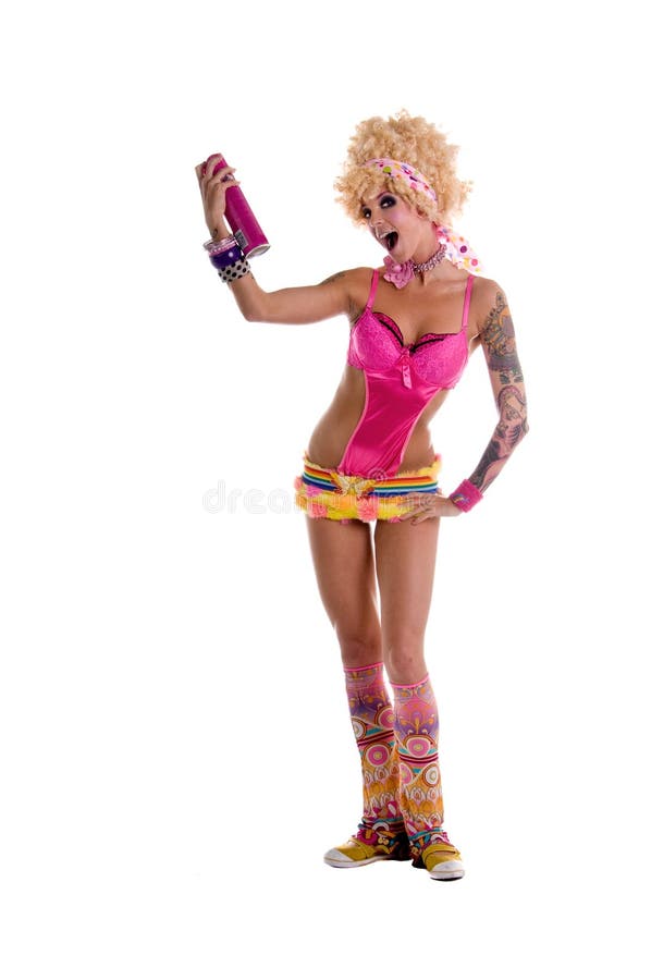 Laca para el pelo retro imagen de archivo libre de regalías