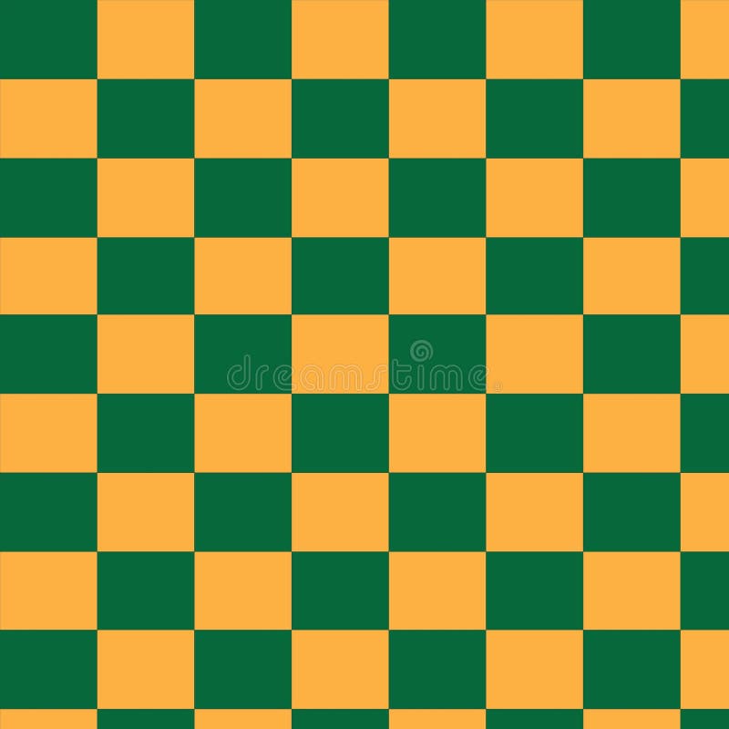 Aestetisk grön och gul schackbräde, kontrollerad gingham plaid tartan-bakgrund stock illustrationer