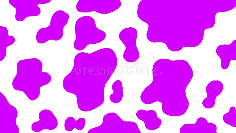 Fun Purple Color Cow Prints Background Stock Illustration - Illustration of  design, font: 219918158