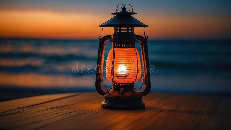 Aesthetic dekorative orange japanese lantern ai genererad vektor illustrationer
