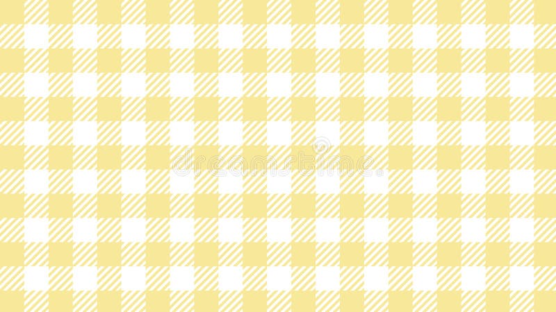Aesthetic Soft Pastel Yellow Tartan, Gingham, Plaid, Checkers Pattern  Wallpaper Illustration Stock Vector - Illustration of checkers, perfect:  253559521