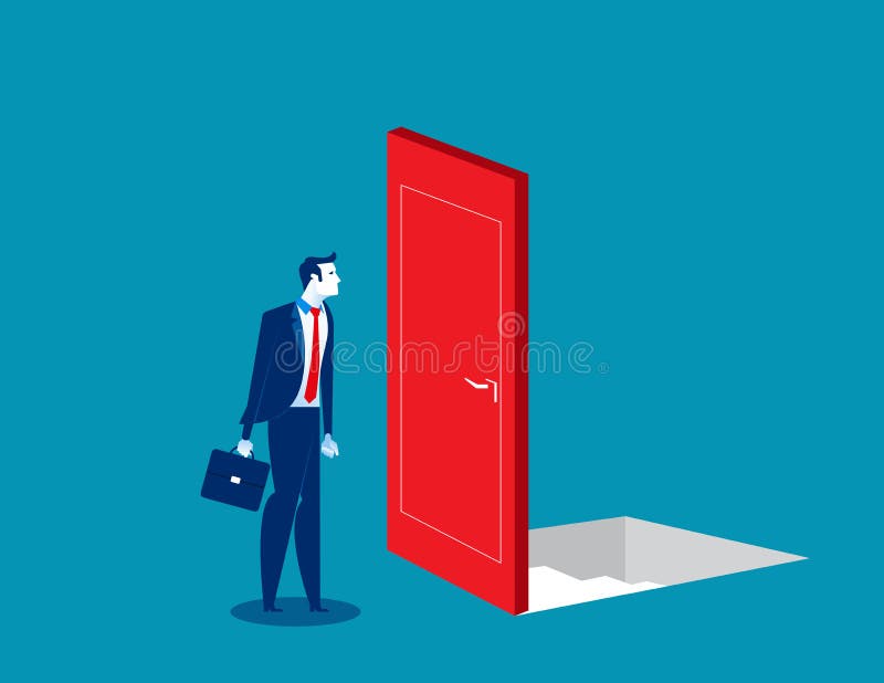 Aff?rsfolk med riskabla och os?kra alternativ Illustration f?r begreppsaff?rsvektor Plan teckenstil royaltyfri illustrationer Aff?rsfolk med riskabla och os?kra alternativ Illustration f?r begreppsaff?rsvektor Plan teckenstil royaltyfri illustrationer